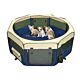 Medium Fabric Pet Play Pen - Green 