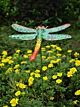 Marissa's Art Deco Dragonfly Stake 83cm