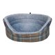 Hem and Boo Country Check Oval Dog Bed