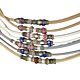 The Showdog Company Beaded Leather/Cord Slip Show Lead 1.8m