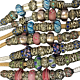 Hessonite Beaded Cord Slip Lead 1.5m
