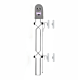 The Dog G8 Company Front Door Safety Gate in Chrome