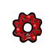 Tuffy Jr Gear Red Ring Paw