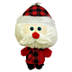 Happy Pet Big Head Santa Christmas Dog Toy